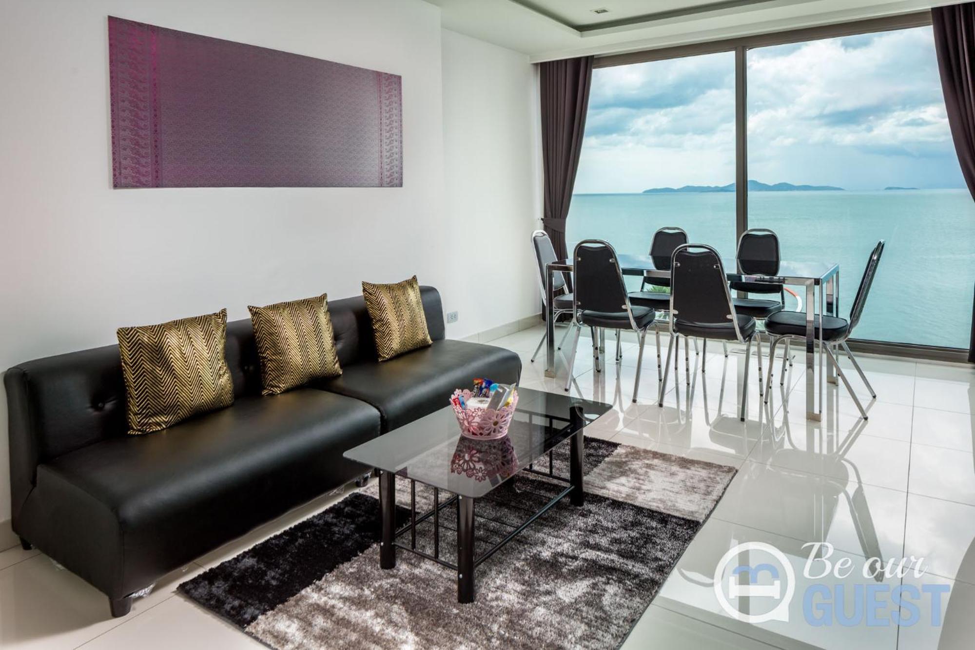 Stunning Sea View Condo On The Beach - Monthly Stay Pattaya Exterior photo